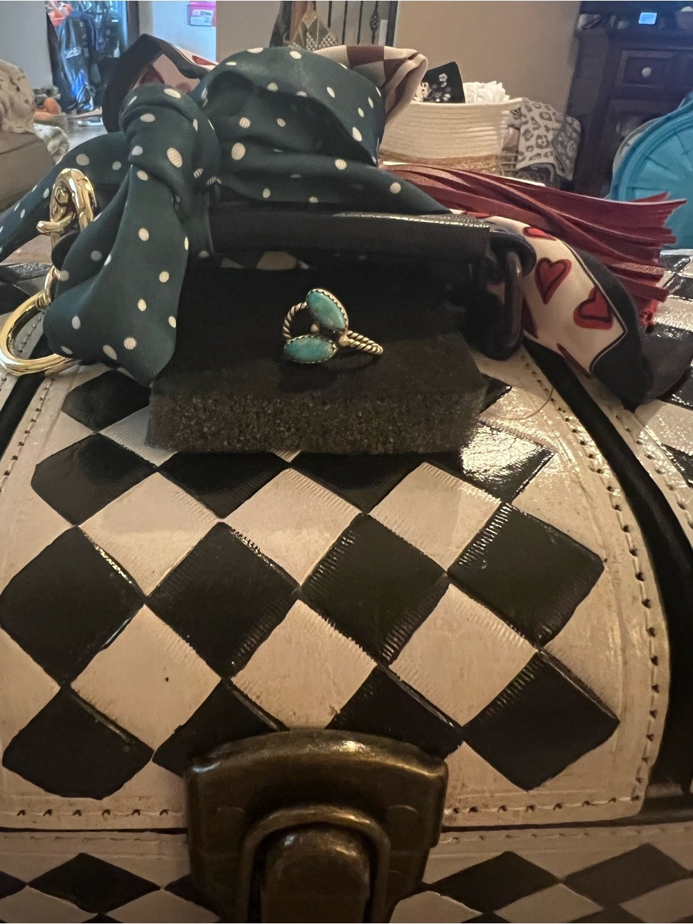 Turquoise clip